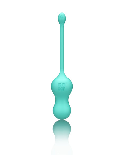Виброяйцо для точки G с пультом управления Romp Cello Light Teal, водонепроницаемое - Фото №4