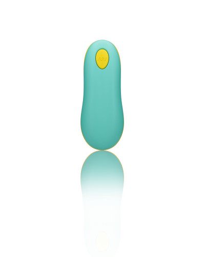 Виброяйцо для точки G с пультом управления Romp Cello Light Teal, водонепроницаемое - Фото №5