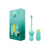 Виброяйцо для точки G с пультом управления Romp Cello Light Teal, водонепроницаемое - Фото №8