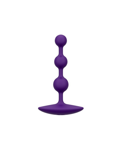 Анальне намисто Romp Amp Dark Purple, силікон, макс. діаметр 2,6 см - Фото №1