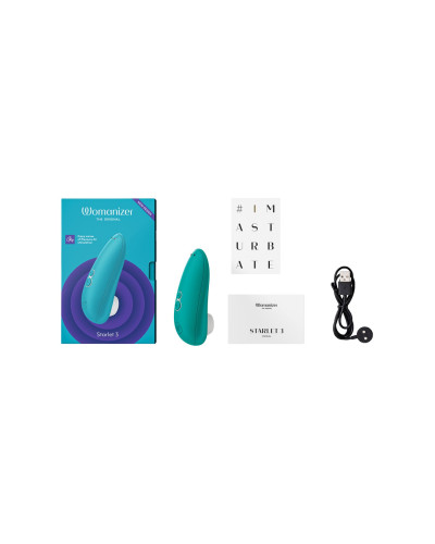 Вакуумний кліторальний стимулятор Womanizer Starlet 3 TURQUOISE - Фото №4