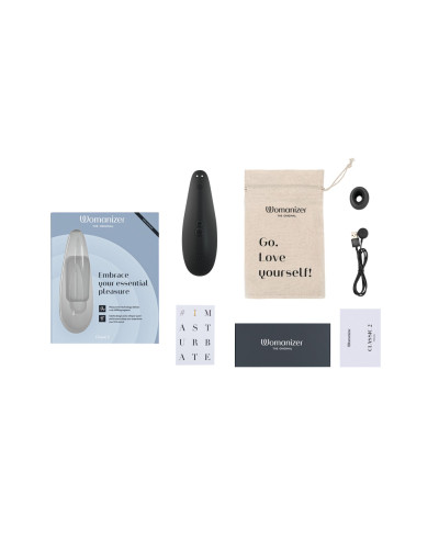 Вакуумний кліторальний стимулятор Womanizer Classic 2 - Black, 10 режимів, функція Afterglow - Фото №6