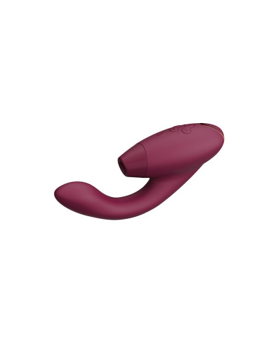 Двойной вакуумный клиторальный стимулятор с вибрацией Womanizer Duo 2 - Bordeaux, независимые моторы - Фото №4
