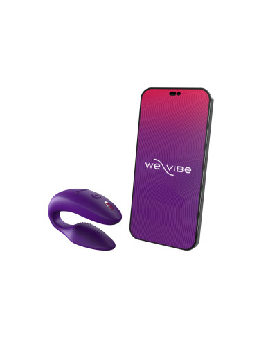 Смарт-вибратор для пар We-Vibe Sync 2 Purple, 10 виброрежимов, пульт ДУ - Фото №1