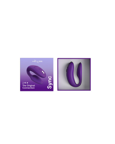 Смарт-вибратор для пар We-Vibe Sync 2 Purple, 10 виброрежимов, пульт ДУ - Фото №7