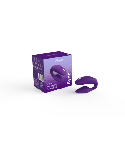 Смарт-вибратор для пар We-Vibe Sync 2 Purple, 10 виброрежимов, пульт ДУ - Фото №8
