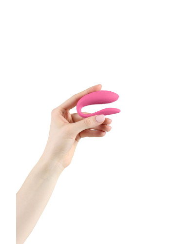 Смарт-вибратор для пар We-Vibe Sync Lite Pink, 10 виброрежимов, можно совмещать с проникающим сексом - Фото №6