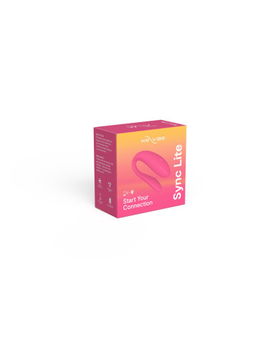 Смарт-вибратор для пар We-Vibe Sync Lite Pink, 10 виброрежимов, можно совмещать с проникающим сексом - Фото №9