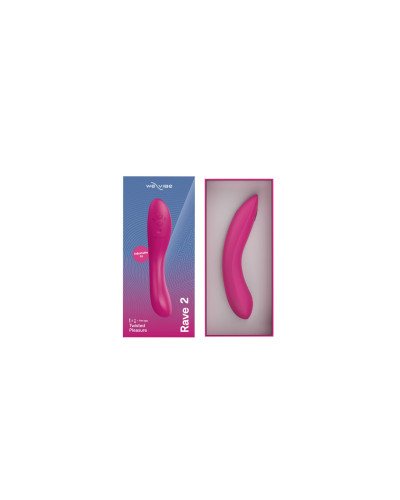 Смарт-вібратор We-Vibe Rave 2 Twisted Pleasure Pink, для точки G та входу в піхву, 2 мотори - Фото №7