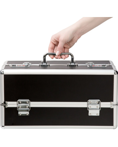 Великий кейс для зберігання секс-іграшок BMS Factory Large Lokable Vibrator Case Black, кодовий замо - Фото №4