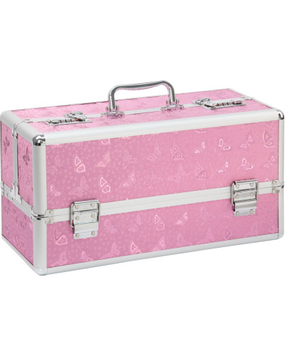 Великий кейс для зберігання секс-іграшок BMS Factory Large Lokable Vibrator Case Pink, кодовий замок - Фото №1