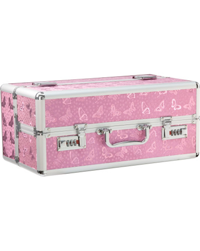 Великий кейс для зберігання секс-іграшок BMS Factory Large Lokable Vibrator Case Pink, кодовий замок - Фото №2