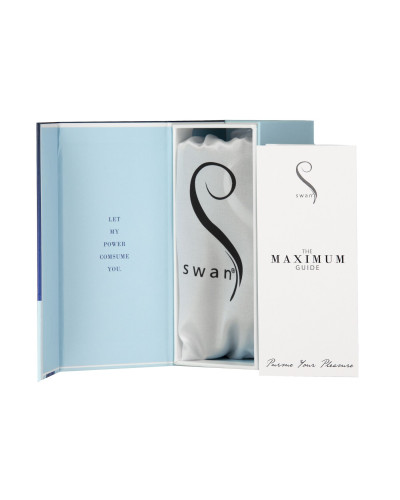 Віброкуля Swan Maximum + Comfy Cuff Blue, суперпотужна, різна інтенсивність, силіконова манжета - Фото №7
