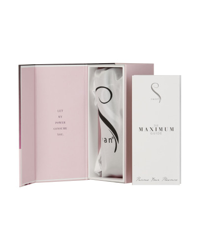 Віброкуля Swan Maximum + Comfy Cuff Pink, суперпотужна, різна інтенсивність, силіконова манжета - Фото №7