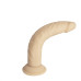 Фалоімітатор Naked Addiction — 9″ Silicone Dual Density Bendable Dildo Vanilla, віброкуля в подаруно - Фото №2