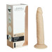 Фалоімітатор Naked Addiction — 9″ Silicone Dual Density Bendable Dildo Vanilla, віброкуля в подаруно - Фото №6