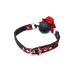 Кляп з трояндою Master Series: Eye-Catching Ball Gag With Rose, чорно-червоний - Фото №4