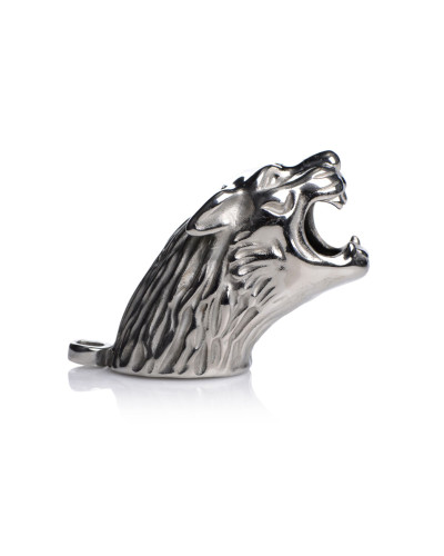 Клітка для пеніса Master Series: Tiger King Cock Cage With Lock, три кільця, замок, три ключі - Фото №5