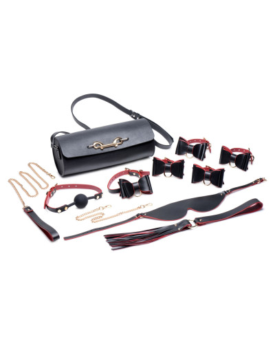 Набор БДСМ с дорожной сумкой Master Series: Bow — Luxury BDSM Set With Travel Bag, 11 предметов - Фото №1