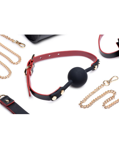 Набор БДСМ с дорожной сумкой Master Series: Bow — Luxury BDSM Set With Travel Bag, 11 предметов - Фото №3