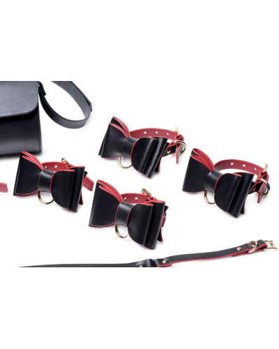 Набор БДСМ с дорожной сумкой Master Series: Bow — Luxury BDSM Set With Travel Bag, 11 предметов - Фото №4