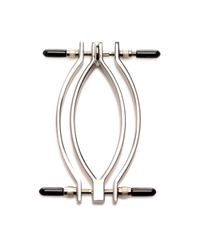 Затискач для статевих губ Master Series: Pussy Tugger Adjustable Vagina Clamp with Chain - Фото №2