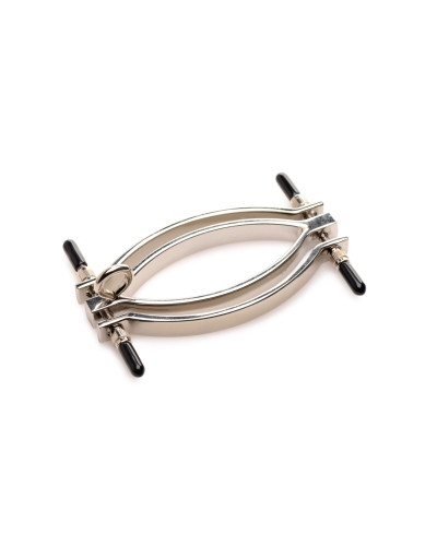 Затискач для статевих губ Master Series: Pussy Tugger Adjustable Vagina Clamp with Chain - Фото №3