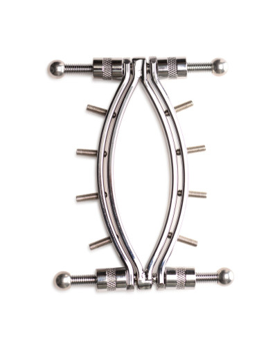 Затискач для вагіни Master Series: Spread 'Em Poker Vagina Clamp with Adjustable Pressure Screws, ши - Фото №1