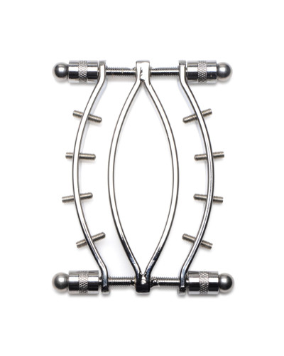 Затискач для вагіни Master Series: Spread 'Em Poker Vagina Clamp with Adjustable Pressure Screws, ши - Фото №2