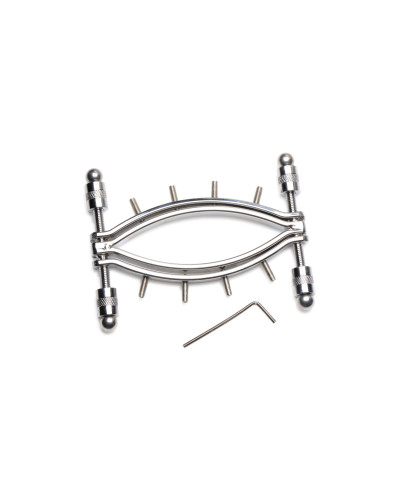 Затискач для вагіни Master Series: Spread 'Em Poker Vagina Clamp with Adjustable Pressure Screws, ши - Фото №3