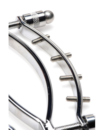 Затискач для вагіни Master Series: Spread 'Em Poker Vagina Clamp with Adjustable Pressure Screws, ши - Фото №4