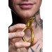 Ерекційне кільце з головою кобри Master Series: Cobra King Golden Cock Ring - Фото №4