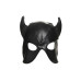 Маска з рогами Master Series: Dungeon Demon Bondage Mask with Horns, чорна - Фото №2