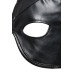 Маска з рогами Master Series: Dungeon Demon Bondage Mask with Horns, чорна - Фото №5