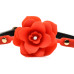 Силіконовий кляп з трояндою Master Series: Blossom Silicone Rose Gag – Red - Фото №3