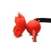 Силіконовий кляп з трояндою Master Series: Blossom Silicone Rose Gag – Red - Фото №4