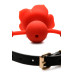 Силіконовий кляп з трояндою Master Series: Blossom Silicone Rose Gag – Red - Фото №5