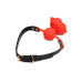 Силіконовий кляп з трояндою Master Series: Blossom Silicone Rose Gag – Red - Фото №6