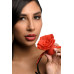 Силіконовий кляп з трояндою Master Series: Blossom Silicone Rose Gag – Red - Фото №8