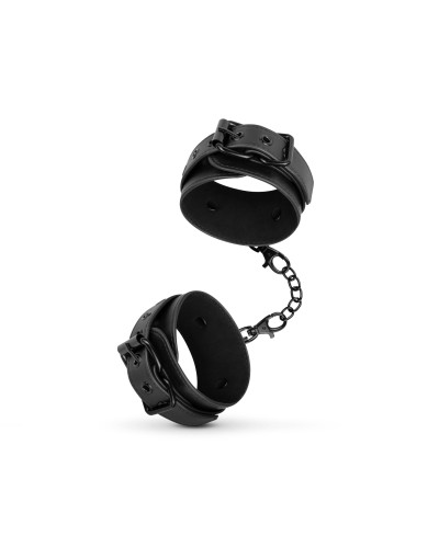 Наручники Bedroom Fantasies: Faux Leather Handcuffs One Size, черные - Фото №1