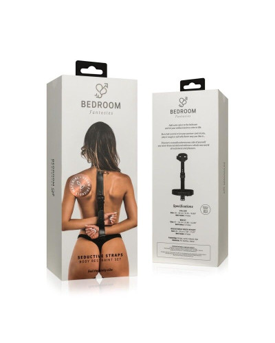 Фіксатор для рук та шиї Bedroom Fantasies: Seductive Straps Body Restraint Set - Фото №6