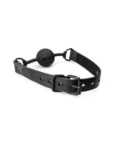 Повітропроникний кляп Bedroom Fantasies: Breathable Silicone Ball Gag, чорний - Фото №2