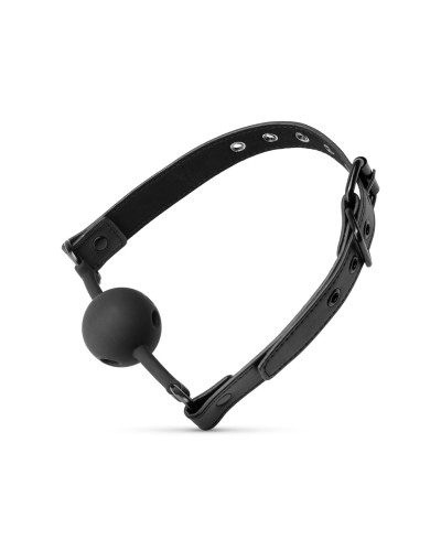 Повітропроникний кляп Bedroom Fantasies: Breathable Silicone Ball Gag, чорний - Фото №5