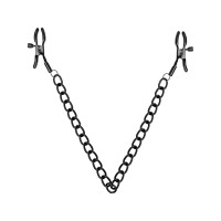 Зажимы для сосков Bedroom Fantasies: Nipple Clamps with Chain, черные