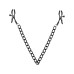 Затискачі для сосків Bedroom Fantasies Nipple Clamps with Chain - Black - Фото №1