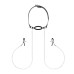 Затискачі з кляпом для сосків Bedroom Fantasies: Nipple Clamps & Silicone Gag Ring - Фото №1