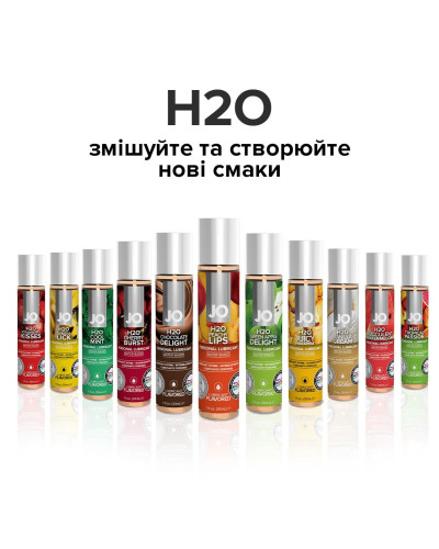 Змазка на водній основі JO H2O — Peachy Lips (120 мл) без цукру, рослинний гліцерин - Фото №5
