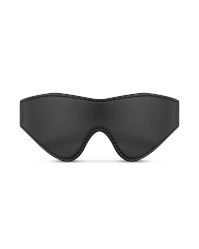 Маска Bedroom Fantasies: Faux Leather Blindfold, чорна - Фото №1