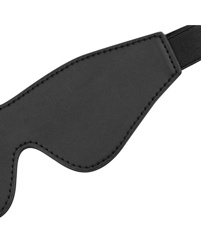 Маска Bedroom Fantasies: Faux Leather Blindfold, чорна - Фото №3
