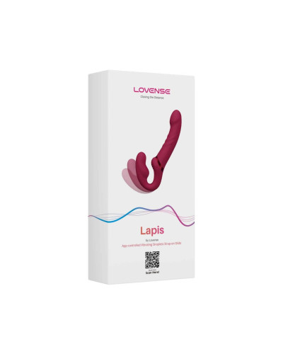 Безремінний смарт-страпон Lovense Lapis vibrating strapless strap-on, 3 мотори - Фото №9